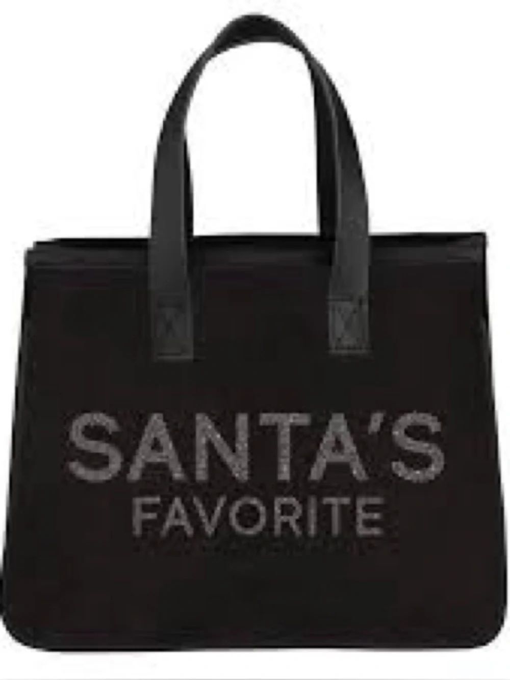 Santa Barbara Santa’s Favorite Mini Tote Black on Black